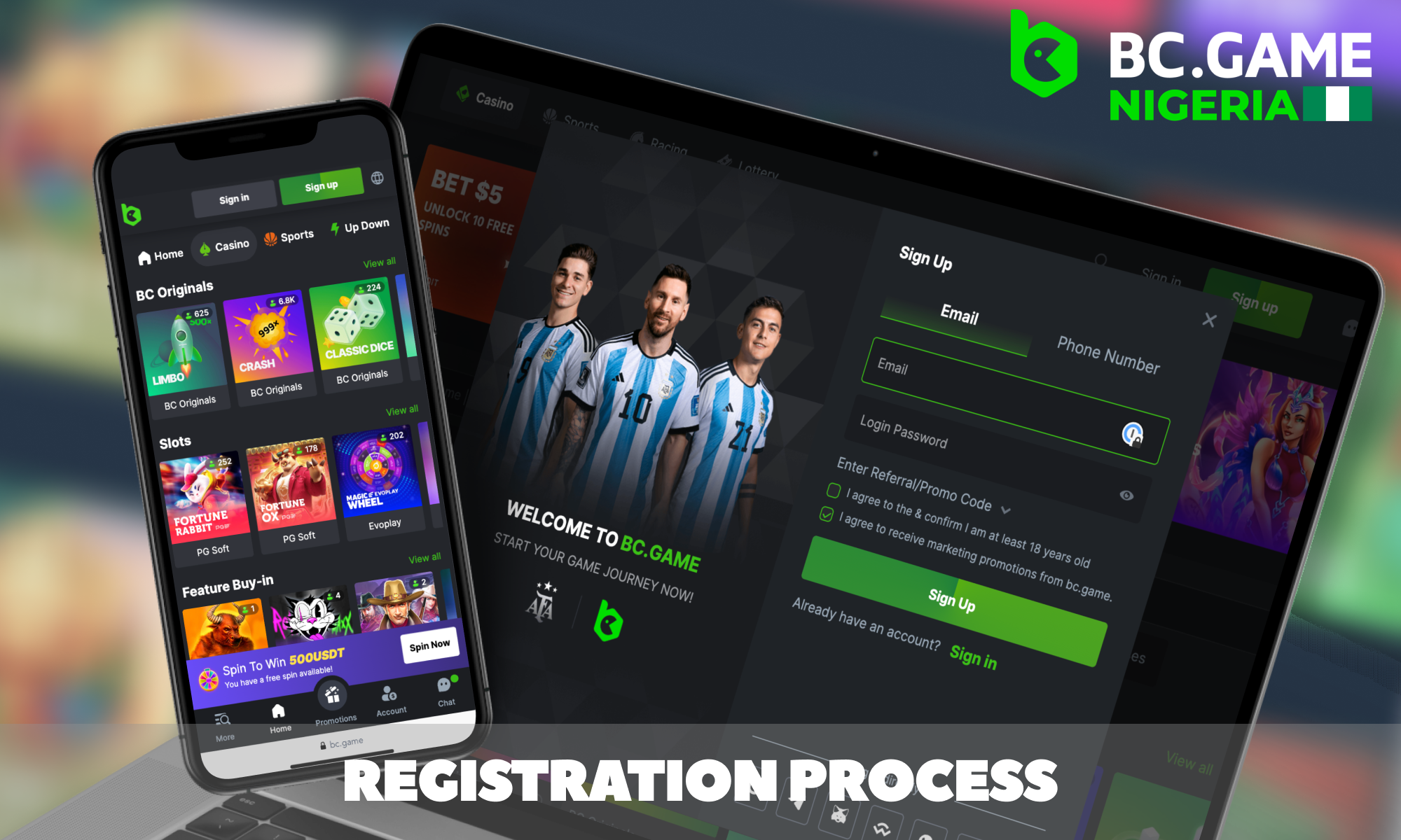 BC Game – registration for players from Nigeria