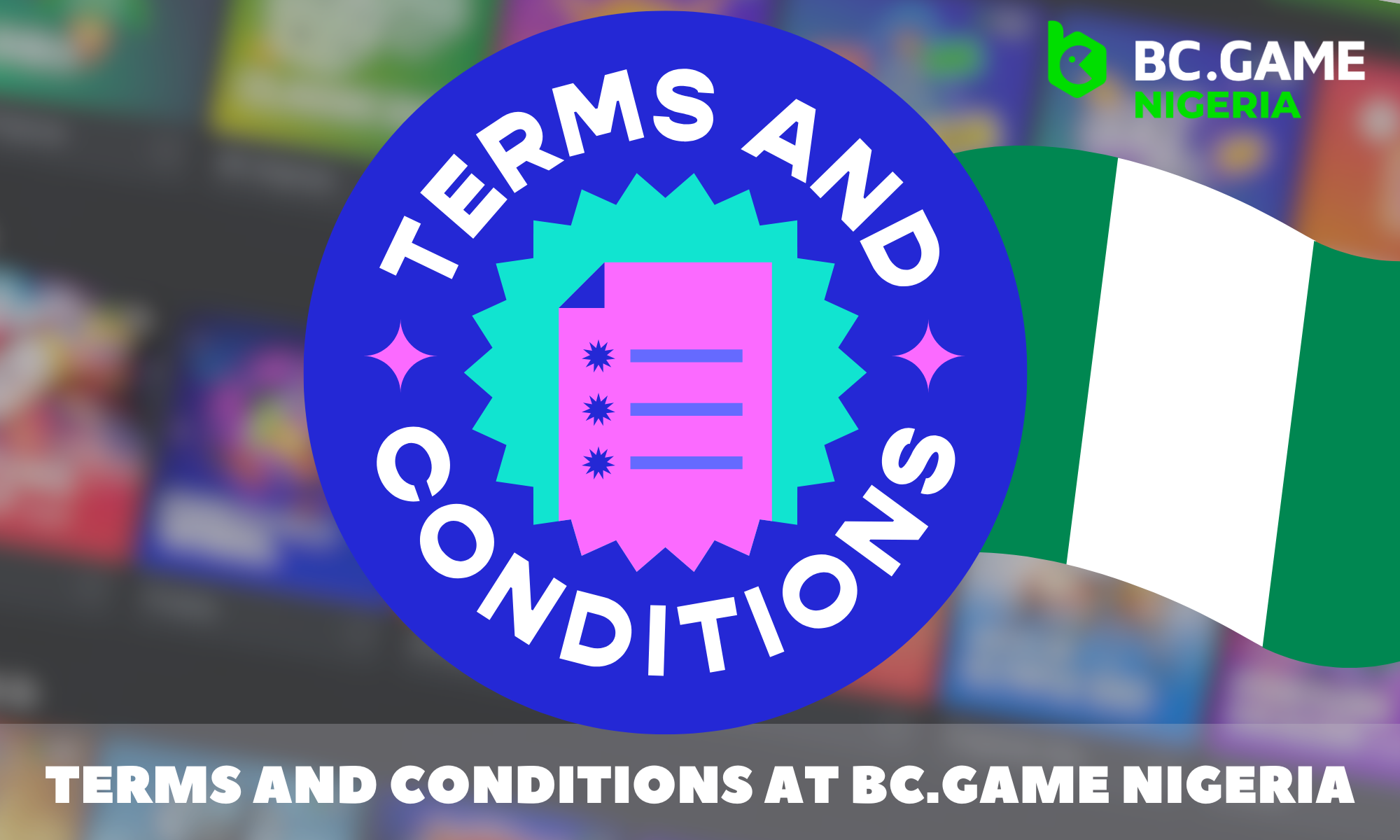 Before starting the game, all players should read the terms and conditions of BC.GAME Nigeria casino