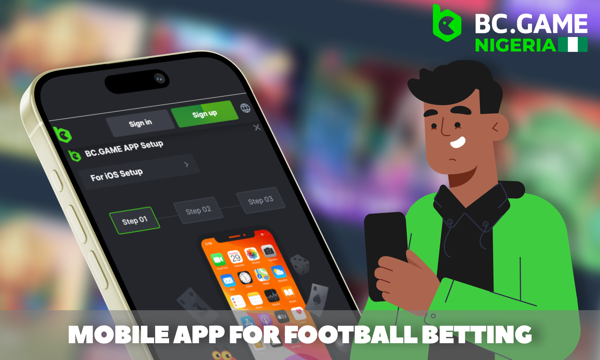 BC Game App for Nigerians for football betting