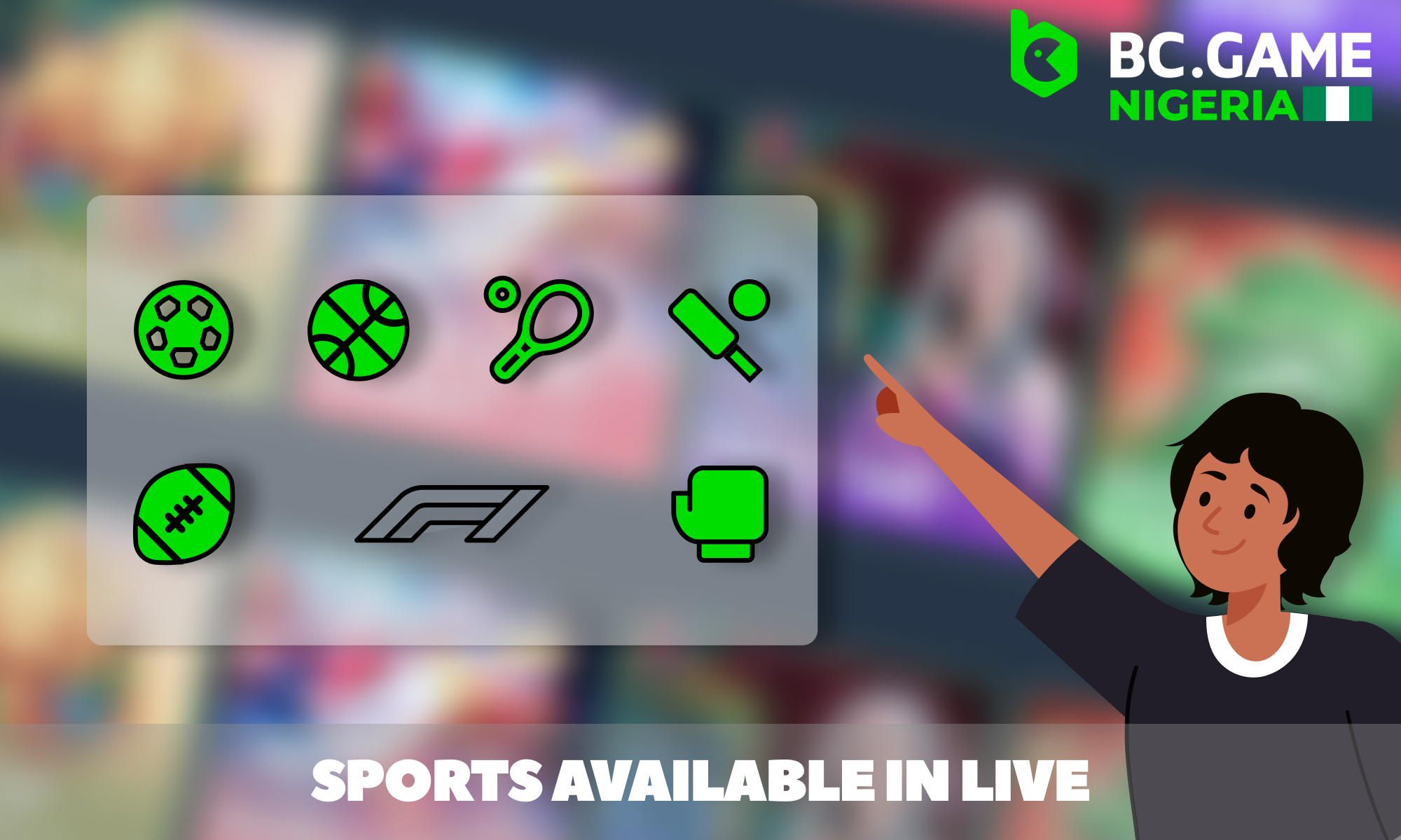 Sports available for Live betting - BC Game Nigeria