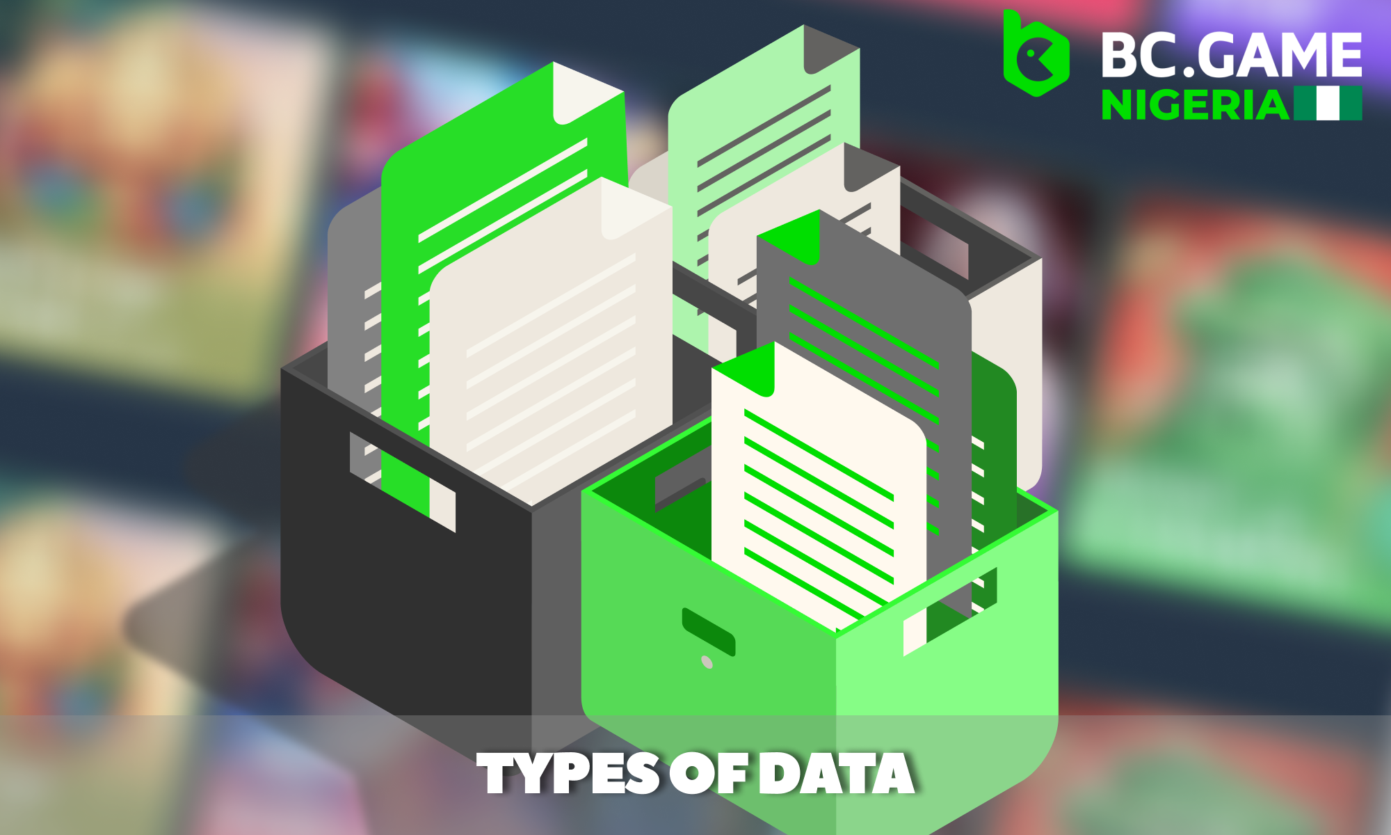 Types of data collected at BC Game Nigeria