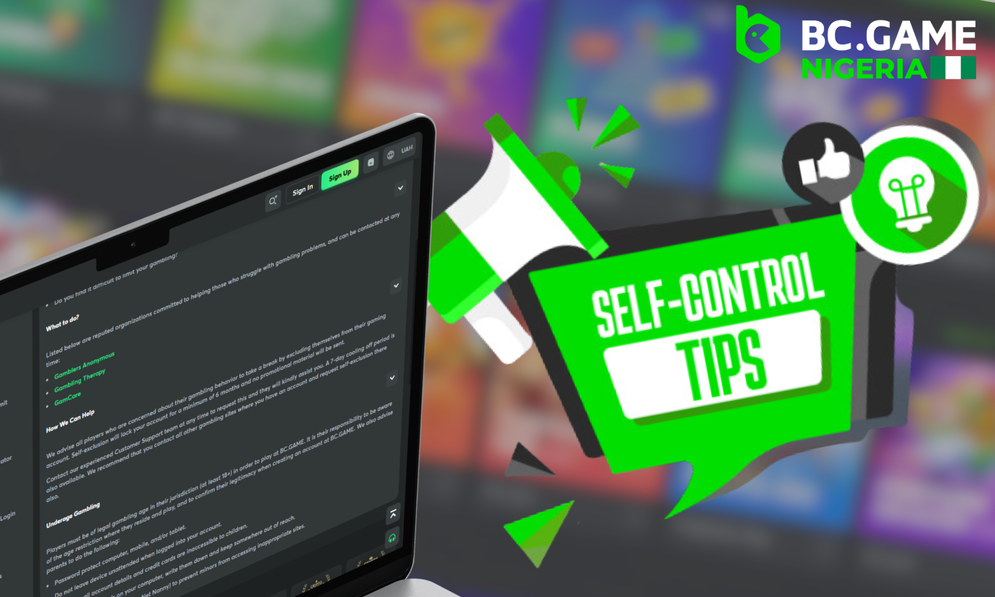 Tips for Self-control from BC Game Nigeria