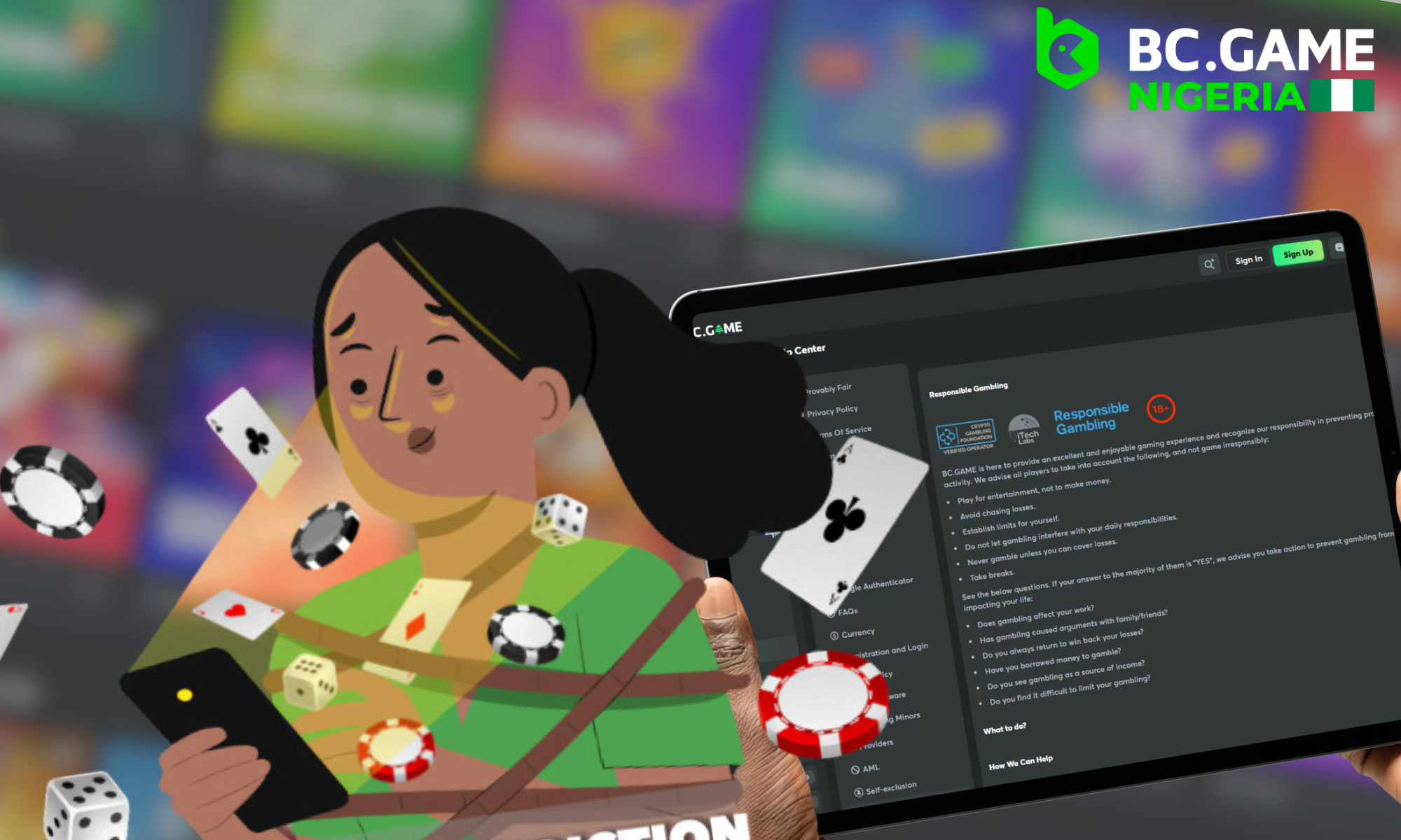 How a Nigerian BC Game player can recognise the signs of gambling addiction