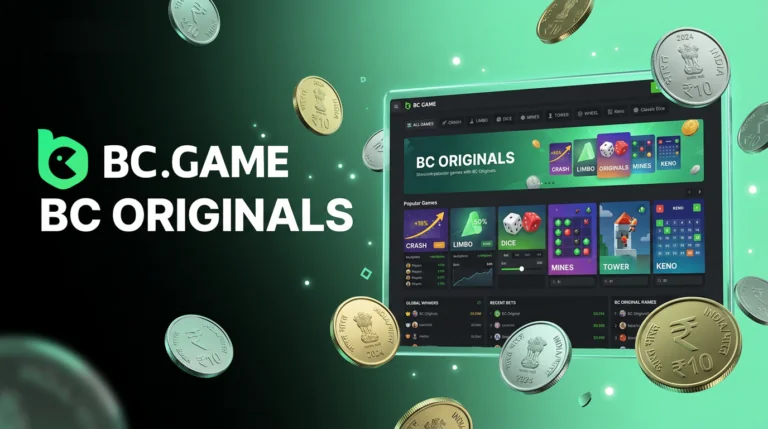 BC Originals collection featuring exclusive casino games available on BC.Game for players in India.