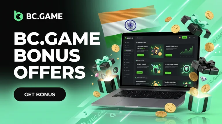 BC.Game bonus programme featuring welcome rewards, ongoing promotions, and exclusive offers for players in India.
