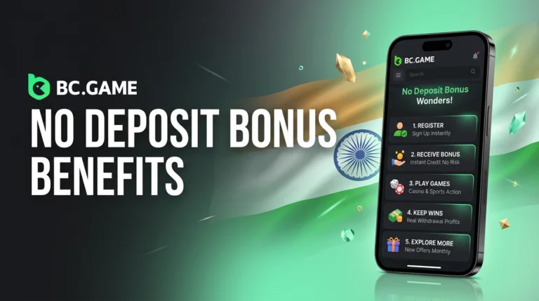 BC.Game no deposit bonus benefits helping players in India