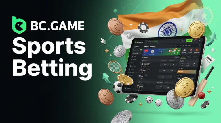BC.Game sports betting featuring popular sports markets and live wagering options for players in India.