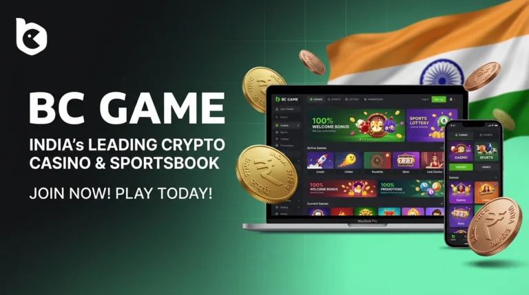 Indian player enjoying online casino games and sports betting experience on the BC Game