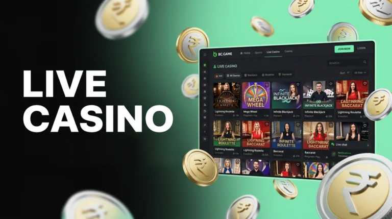 BC.Game live casino featuring real-time dealer games and immersive gameplay for players in India.